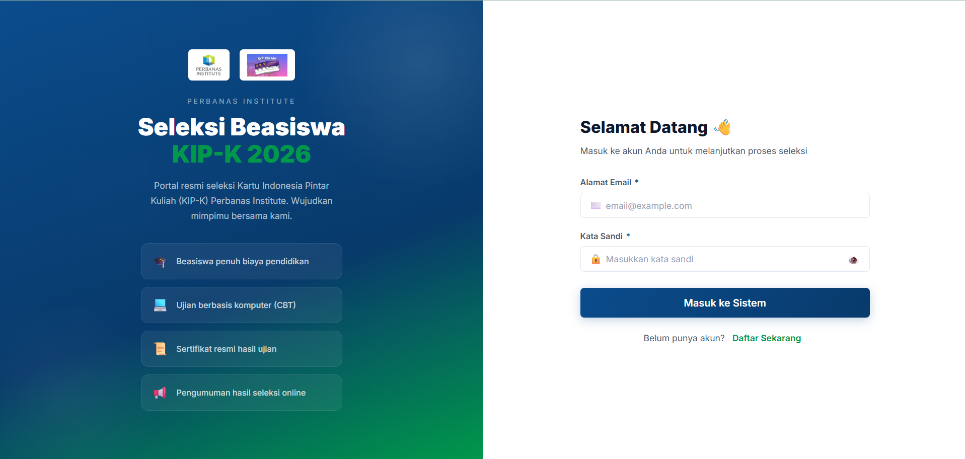 SI Seleksi KIP-Kuliah